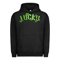 Pigment Black lucky st patricks day Urban Hoodie - MaliasSmallBusiness