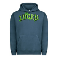 Pigment Midnight Navy lucky st patricks day Urban Hoodie - MaliasSmallBusiness