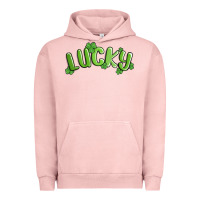 Pigment Salmon lucky st patricks day Urban Hoodie - MaliasSmallBusiness