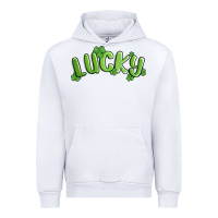 White lucky st patricks day Urban Hoodie - MaliasSmallBusiness