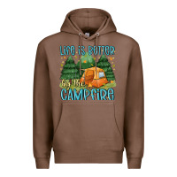 Chestnut life is better by the camp fire Premium Hoodie - MaliasSmallBusiness