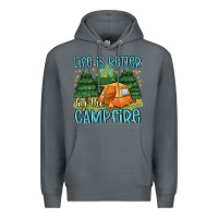 Rock life is better by the camp fire Premium Hoodie - MaliasSmallBusiness