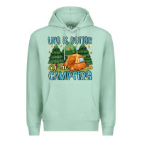 Seafoam life is better by the camp fire Premium Hoodie - MaliasSmallBusiness
