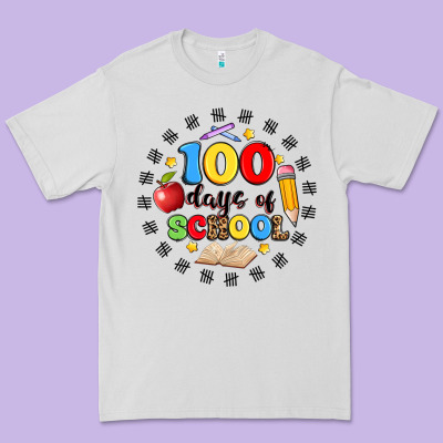 100 Days Of School Premium Tee Designed By Artiststas