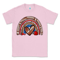 Bubblegum Pink football rainbow Classic Tee - Zillion Design Studio