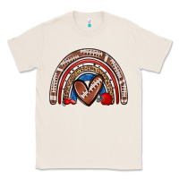 Natural football rainbow Classic Tee - Zillion Design Studio