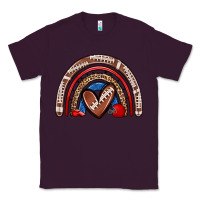 Plum football rainbow Classic Tee - Zillion Design Studio
