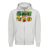 Dove Grey softball brother Zipper Hoodie - Zillion Design Studio