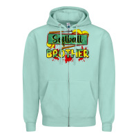 Seafoam softball brother Zipper Hoodie - Zillion Design Studio