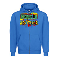 True Royal softball brother Zipper Hoodie - Zillion Design Studio