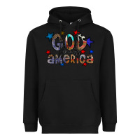 Black god bless america Heavyweight Hoodie - CowhideDigitalArt