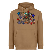 Toasted Coconut god bless america Heavyweight Hoodie - CowhideDigitalArt