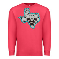 Cardinal Texas Map Cowhide Turquoise Gemstone Premium Sweatshirt - Bettercallsaul