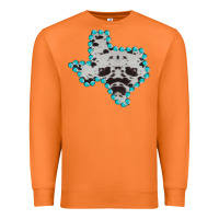 Carrot Texas Map Cowhide Turquoise Gemstone Premium Sweatshirt - Bettercallsaul