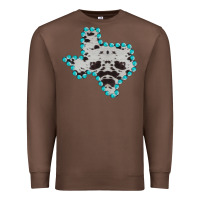 Chestnut Texas Map Cowhide Turquoise Gemstone Premium Sweatshirt - Bettercallsaul