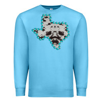 Ocean Blue Texas Map Cowhide Turquoise Gemstone Premium Sweatshirt - Bettercallsaul