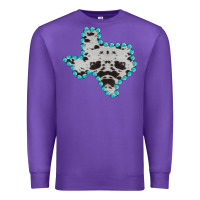 Purple Texas Map Cowhide Turquoise Gemstone Premium Sweatshirt - Bettercallsaul