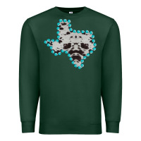Sports Green Texas Map Cowhide Turquoise Gemstone Premium Sweatshirt - Bettercallsaul