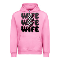 Fuchsia Pink wife wife wife Urban Hoodie - MaliasSmallBusiness