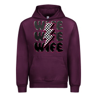 Mauve Wine wife wife wife Urban Hoodie - MaliasSmallBusiness