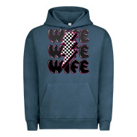 Pigment Midnight Navy wife wife wife Urban Hoodie - MaliasSmallBusiness