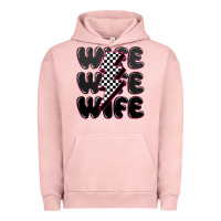 Pigment Salmon wife wife wife Urban Hoodie - MaliasSmallBusiness