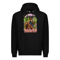 Black cowgirl summer Premium Hoodie - MaliasSmallBusiness