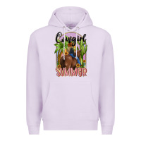 Lilac cowgirl summer Premium Hoodie - MaliasSmallBusiness