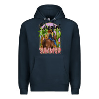 Navy cowgirl summer Premium Hoodie - MaliasSmallBusiness