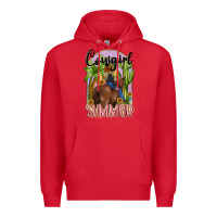 Red cowgirl summer Premium Hoodie - MaliasSmallBusiness