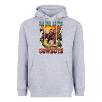 Heather Grey long live cowboys Heavyweight Hoodie - FaDigitalArtStudio