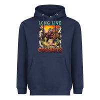 Navy long live cowboys Heavyweight Hoodie - FaDigitalArtStudio