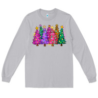Moon Dust christmas trees and lights Long Sleeve Tee - Zillion Design Studio