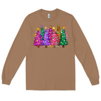 Toasted Coconut christmas trees and lights Long Sleeve Tee - Zillion Design Studio