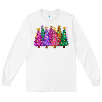 White christmas trees and lights Long Sleeve Tee - Zillion Design Studio