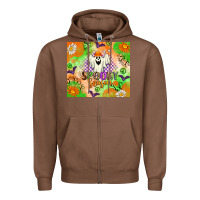 Chestnut spooky season Zipper Hoodie - texasbilliewilder
