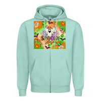 Seafoam spooky season Zipper Hoodie - texasbilliewilder