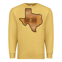 Antique Gold Texas Map Western Horsehide Pattern Premium Sweatshirt - Bettercallsaul