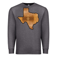 Charcoal Heather Texas Map Western Horsehide Pattern Premium Sweatshirt - Bettercallsaul