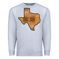 Heather Grey Texas Map Western Horsehide Pattern Premium Sweatshirt - Bettercallsaul