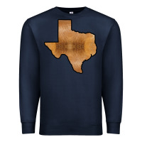 Navy Texas Map Western Horsehide Pattern Premium Sweatshirt - Bettercallsaul