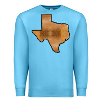 Ocean Blue Texas Map Western Horsehide Pattern Premium Sweatshirt - Bettercallsaul