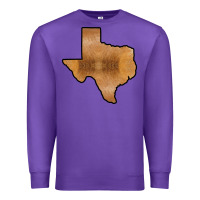 Purple Texas Map Western Horsehide Pattern Premium Sweatshirt - Bettercallsaul