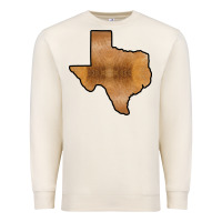 Sandshell Texas Map Western Horsehide Pattern Premium Sweatshirt - Bettercallsaul