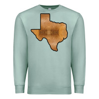 Seafoam Texas Map Western Horsehide Pattern Premium Sweatshirt - Bettercallsaul