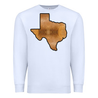 White Texas Map Western Horsehide Pattern Premium Sweatshirt - Bettercallsaul
