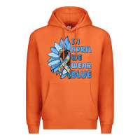 Carrot in april we wear blue Premium Hoodie - MaliasSmallBusiness