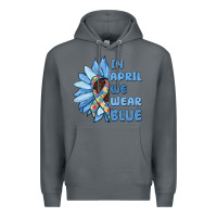 Rock in april we wear blue Premium Hoodie - MaliasSmallBusiness