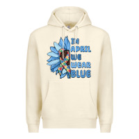 Sandshell in april we wear blue Premium Hoodie - MaliasSmallBusiness