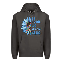 Smoke in april we wear blue Premium Hoodie - MaliasSmallBusiness